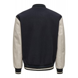 ONLY & SONS Davy Varsity Jakke - Dark Navy