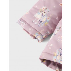 NAME IT Mini Maxi "Unicorn" Jakke - Mauve Shadows