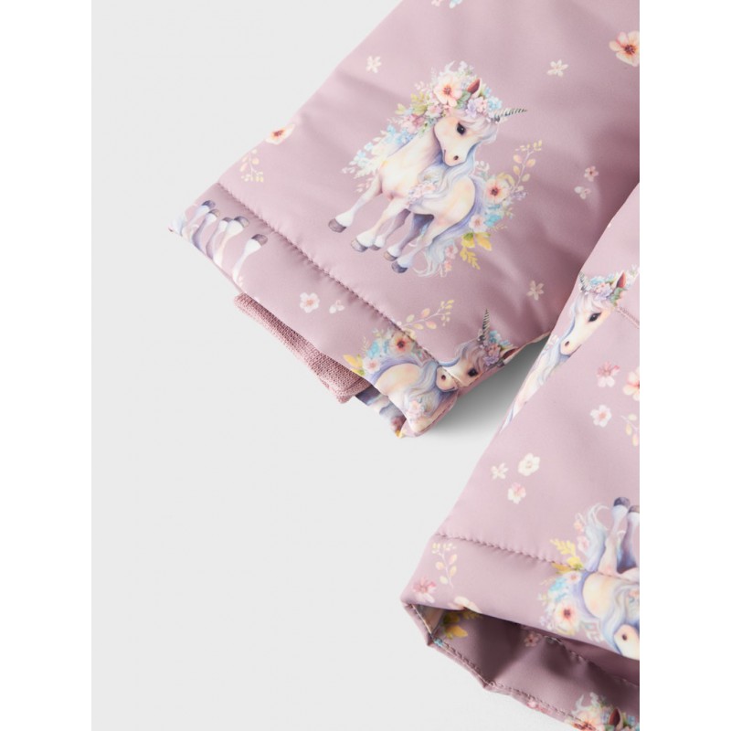 NAME IT Mini Maxi "Unicorn" Jakke - Mauve Shadows