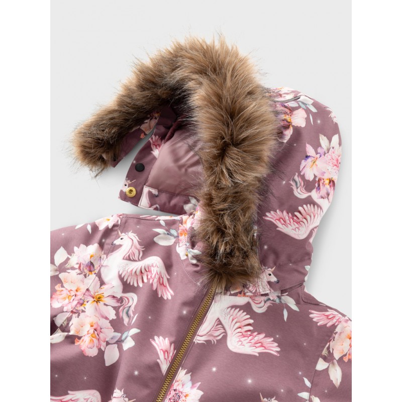 NAME IT Mini Snow 10 Funktions "Unicorn" Flyverdragt - Grape Shake