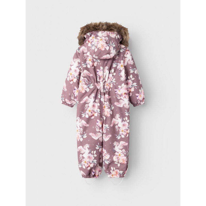 NAME IT Mini Snow 10 Funktions "Unicorn" Flyverdragt - Grape Shake