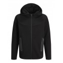 JACK & JONES Junior Fusion Lynlås Hoodie - Sort