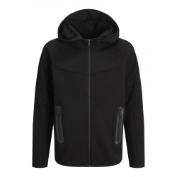 JACK & JONES Junior Fusion Lynlås Hoodie - Sort