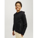 JACK & JONES Junior Fusion Lynlås Hoodie - Sort