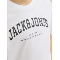 JACK & JONES Junior Caleb Varsity T-shirt - Hvid