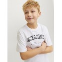 JACK & JONES Junior Caleb Varsity T-shirt - Hvid