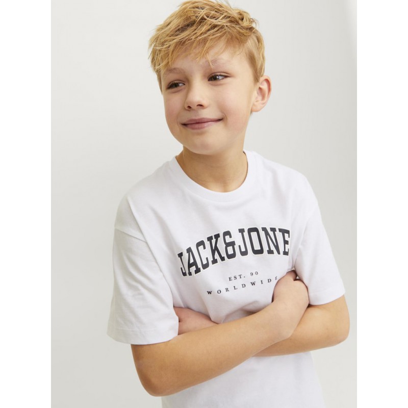 JACK & JONES Junior Caleb Varsity T-shirt - Hvid