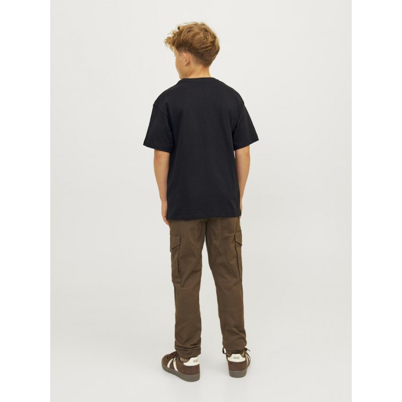 JACK & JONES Junior Caleb Varsity T-shirt - Sort