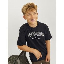 JACK & JONES Junior Caleb Varsity T-shirt - Sort