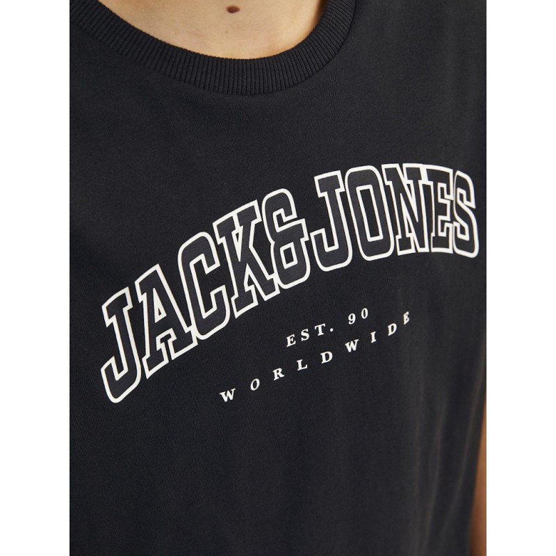 JACK & JONES Junior Caleb Varsity T-shirt - Sort