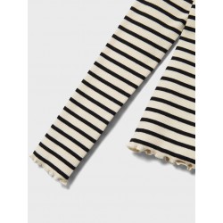 LMTD Rille L/S Boatneck Top - White Alyssum