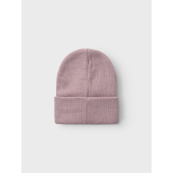 NAME IT Nknmalik Knit Beanie Badge - Mauve Shadows