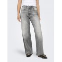 ONLY Madison Blush HW Wide Denim Bukser - Light Grey Denim