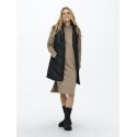 JDY Skylar Padded Hood Vest - Sort