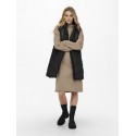 JDY Skylar Padded Hood Vest - Sort