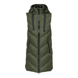 JDY Skylar Padded Hood Vest - Forest Night