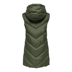 JDY Skylar Padded Hood Vest - Forest Night