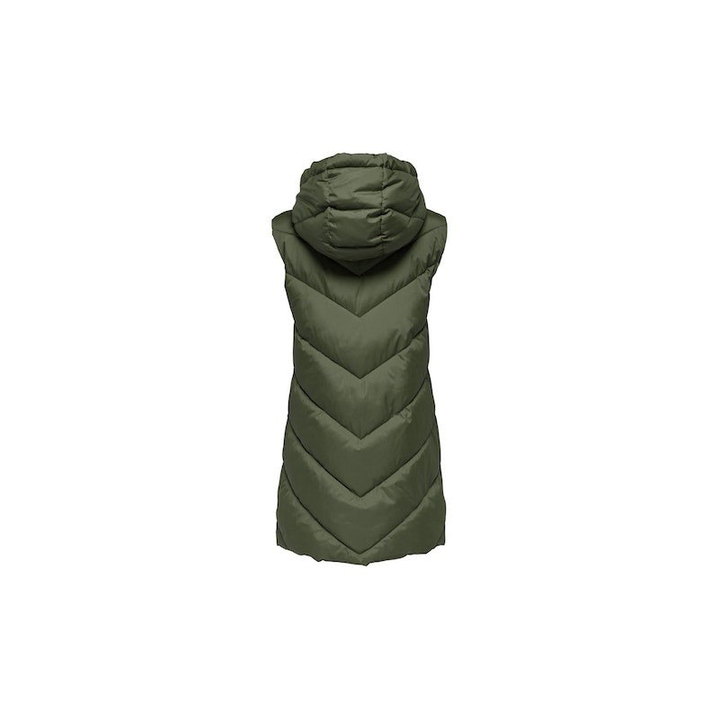 JDY Skylar Padded Hood Vest - Forest Night
