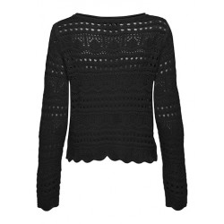 JDY Sun Lay Strik Pullover - Sort