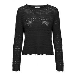 JDY Sun Lay Strik Pullover - Sort