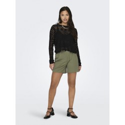 JDY Sun Lay Strik Pullover - Sort