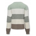 KIDS ONLY Sandy Stribet Pullover - Silt green