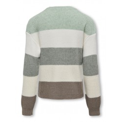 KIDS ONLY Sandy Stribet Pullover - Silt green