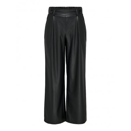 JDY Soya Faux Leather Geggo Bukser - Sort