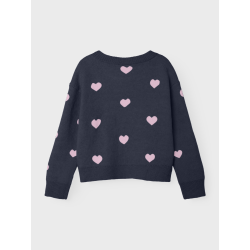 NAME IT Odekortærmeta Langærmet Knit Bf - Dark Sapphire