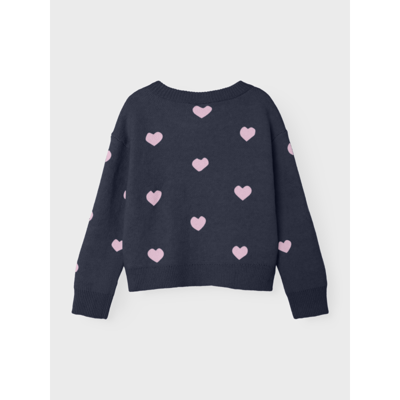 NAME IT Odekortærmeta Langærmet Knit Bf - Dark Sapphire