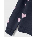 NAME IT Mini Odessa L/S Strik - Dark Sapphire