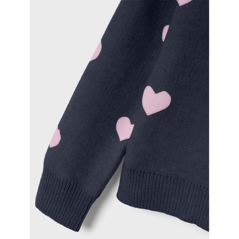 NAME IT Mini Odessa L/S Strik - Dark Sapphire