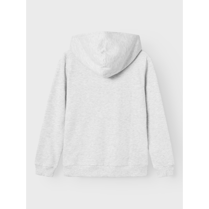 LMTD Nlnnizu Langærmet Bru Sweat W. Hood - Light Grey Melange