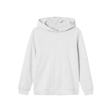 LMTD Nlnnizu Langærmet Bru Sweat W. Hood - Light Grey Melange