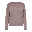 ONLY Lesly Kings L/S Strik Pullover - Rose Brown