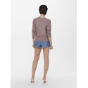 ONLY Lesly Kings L/S Strik Pullover - Rose Brown