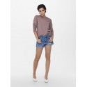 ONLY Lesly Kings L/S Strik Pullover - Rose Brown