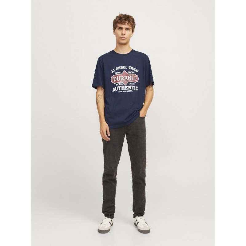 JJ Rebel Casper Crew Neck T-shirt - Sky Captain