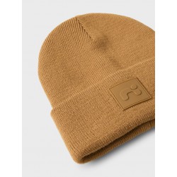 NAME IT Kids Malik Strik Beanie - Brown Sugar