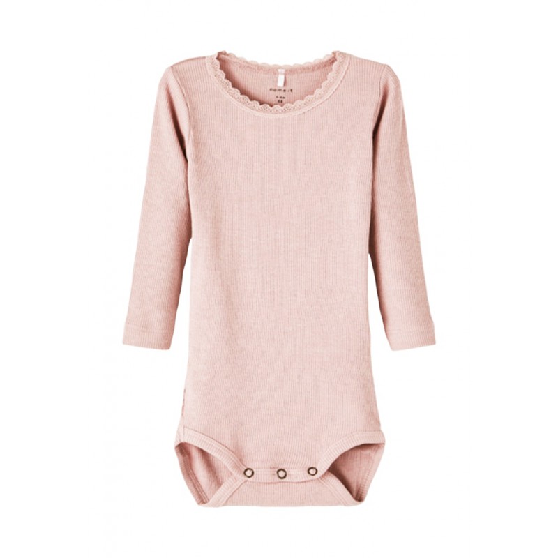 NAME IT langærmet bodystocking | Økologisk Bomuld | Shop trygt her!