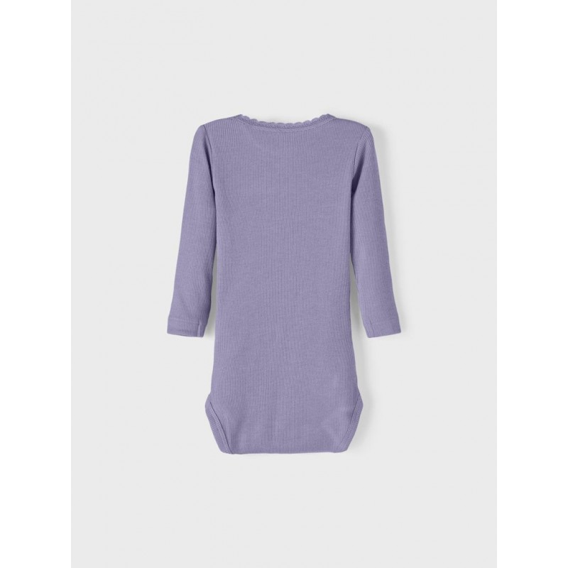 NAME IT Baby L/S Bodystocking | Økologisk Bomuld | Shop trygt her!