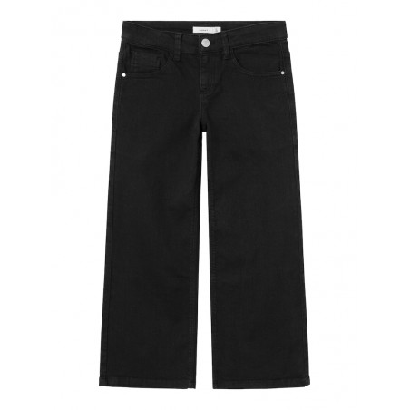 NAME IT Kids Rose Brede Twill Bukser - Sort