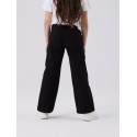 NAME IT Kids Rose Brede Twill Bukser - Sort