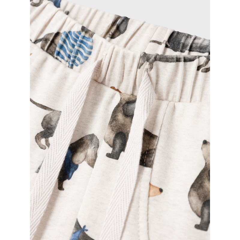 NAME IT Baby Kingo Rib Strik Bukser - Peyote Melange