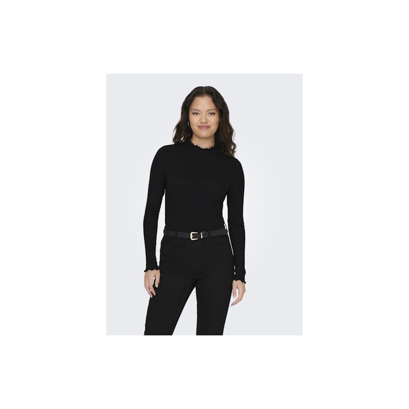JDY Fransiska L/S Bluse - Sort