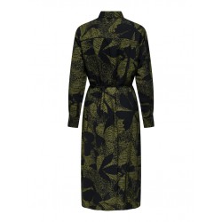 JDY Liza Midi Skjorte Kjole - Winter Moss