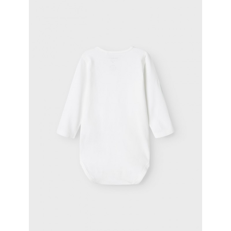 NAME IT Baby Roxo L/S Bodystocking - Bright White