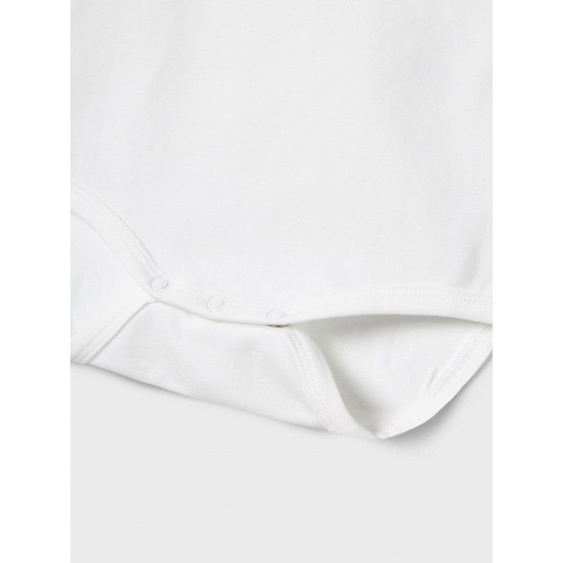 NAME IT Baby Roxo L/S Bodystocking - Bright White