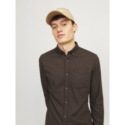 JACK & JONES Klassisk Melange Skjorte - Mulch