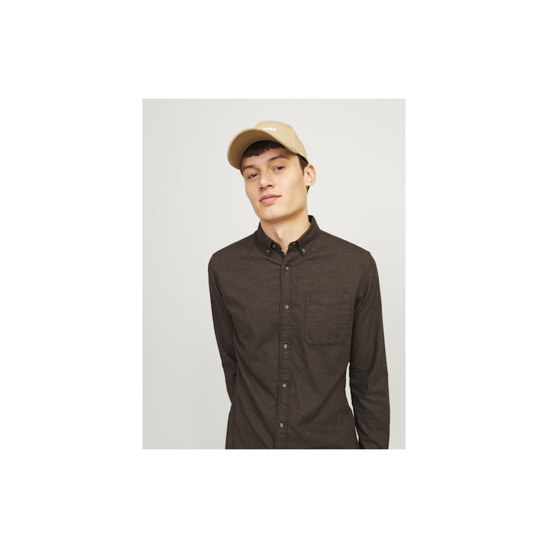 JACK & JONES Klassisk Melange Skjorte - Mulch